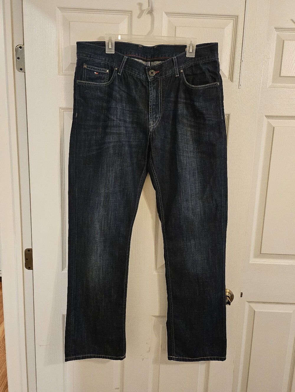 Tommy Hilfiger Mercer Straight-Leg Dark Blue Jeans